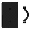 Bryant NP14BK Strap Mounted Blank Plate, 1-Gang, Standard, Black Nylon