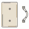 Bryant NP14I Strap Mounted Blank Plate, 1-Gang, Standard, Ivory Nylon
