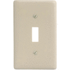 Bryant Np1i Toggle Plate, 1-Gang, Standard, Ivory Nylon - Pkg Qty 25