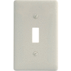 Bryant NP1LA Toggle Plate, 1-Gang, Standard, Light Almond Nylon