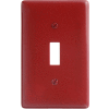 Bryant NP1R Toggle Plate, 1-Gang, Standard, Red Nylon