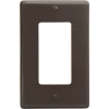 Bryant NP26 Styleline Rectangular Plate, 1-Gang, Standard, Brown Nylon