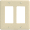 Bryant NP262AL Styleline Rectangular Plate, 2-Gang, Standard, Almond Nylon