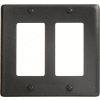 Bryant NP262BK Styleline Rectangular Plate, 2-Gang, Standard, Black Nylon
