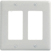 Bryant NP262W Styleline Rectangular Plate, 2-Gang, Standard, White Nylon