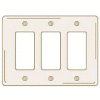 Bryant NP263LA Styleline Rectangular Plate, 3-Gang, Standard, Light Almond Nylon