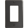 Bryant NP26BK Styleline Rectangular Plate, 1-Gang, Standard, Black Nylon