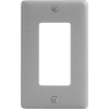 Bryant NP26GY Styleline Rectangular Plate, 1-Gang, Standard, Gray Nylon