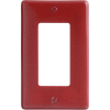 Bryant NP26R Styleline Rectangular Plate, 1-Gang, Standard, Red Nylon