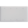 Bryant NP43W Box Mounted Blank Plate, 3-Gang, Std, White Nylon