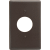 Bryant NP7 Toggle Plate, 1-Gang, Standard, Brown Nylon
