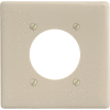 Bryant NP703I Single Receptacle Plate, 2-Gang 1 Device-Gang, Standard, Ivory Nylon