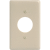 Bryant NP7I Single Receptacle Plate, 1-Gang, Standard, Ivory Nylon, 1.40 open