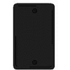 Bryant NPJ13BK Box Mounted Blank Plate, 1-Gang, Mid-Size, Black Nylon
