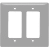 Bryant NPJ262GY Styleline Rectangular Plate, 2-Gang, Mid-Size, Gray Nylon