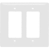 Bryant NPJ262W Styleline Rectangular Plate, 2-Gang, Mid-Size, White Nylon