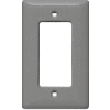 Bryant NPJ26GY Styleline Rectangular Plate, 1-Gang, Mid-Size, Gray Nylon