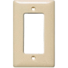 Bryant Npj26i Styleline Rectangular Plate, 1-Gang, Mid-Size, Ivory Nylon - Pkg Qty 25