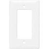 Bryant Npj26w Styleline Rectangular Plate, 1-Gang, Mid-Size, White Nylon - Pkg Qty 25