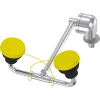 Bradley® Swing-Down Eye and Eye/Face Wash, Deck Mount - S19-270JD