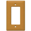 Bryant SBP26 Styleline Rectangular Plate, 1-Gang, Standard, Brass Plated