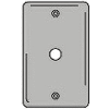Bryant SS11 Telephone and Coax Plate, 1-Gang, Standard, Satin Stainless