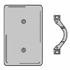 Bryant SS14 Strap Mounted Blank Plate, 1-Gang, Standard, Satin Stainless