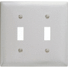 Bryant SS2 Toggle Plate, 2-Gang, Standard, Satin Stainless