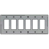 Bryant SS266 Styleline Rectangular Plate, 6-Gang, Standard, Satin Stainless