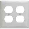 Bryant Ss82 Duplex Plate, 2-Gang, Standard, Satin Stainless - Pkg Qty 10