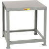 Little Giant&#174; Stationary Machine Table W/ Angled Leg, Steel Square Edge, 30&quot;W x 16&quot;D, Gray