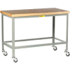 Little Giant® Mobile Maple Top Table - 48"W x 24"D x 35"H