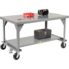 Little Giant® Mobile Heavy Duty, 7 Gauge, Steel Workbench - 84"W x 42"D x 34"H