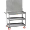 Little Giant 3MW-2448-5TL-LP 48"W x 24"D Mobile Workstation, 3 Shelves