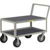 Little Giant® Low Deck Instrument Cart w/Non-Slip Vinyl Shelf Surface, Flush Top, 24 x 48