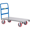 Little Giant® Heavy-Duty Platform Truck with Rolling Corner Bumpers NCB-3048-8PYBK - 30 x 48