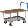 Little Giant&#174; Work Height Platform Truck RNH2-2460-6MR with Lower Shelf 24 x 60 Fixed Height