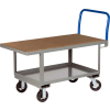 Little Giant® Work Height Platform Truck RNH2-3060-6MR-AH with Lower Shelf 30 x 60 Adj. Height