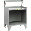 Little Giant Shop Desk w/ Riser, 36"W x 24"D, Gray