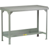 Little Giant WSL2-3672-AH Welded Steel Workbenches w/ Back and End Stops, 72"W x 36"D, Adj. Height