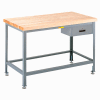Little Giant WT-3060-LL-DR 60"W x 30"D Butcher Block Top Tables, Drawer