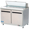 Arctic Air AST48R - Sandwich/Salad Prep Table, 2 Door, White, 12 Cu. Ft., 48-1/4"W x 43-1/3"H