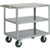 Little Giant® HD Welded Shelf Truck 3G-2436-6PHBK, 3 Flush Shelves, 24 x 36