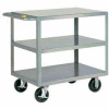 Little Giant® HD Welded Shelf Truck 3GL-2436-6PHBK, 3 Lip Shelves, 24 x 36