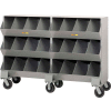Little Giant® Heavy Duty Steel Mobile Storage Bins MS8-1564, 24 Openings 64"L x 20"W x 45-1/2"H