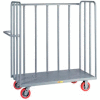 Little Giant® 3-Sided Bulk Truck OT2460-6PY, Tubular Steel Sides, 24 x 60, Poly Whls