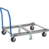 Little Giant® Pallet Dolly with Handle PDH42-6PH-2FLLR - 42 x 48 Open Deck & Floor Locks