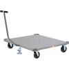 Little Giant® Pallet Dolly PDST48486PHFLLR with T-Handle & Floor Locks - Solid Deck 48 x 48
