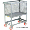 Little Giant® Raised Platform Box Truck RP3X-2436-6PY, 3 Expanded Metal Sides 24x36 1200