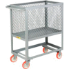 Little Giant® Raised Platform Box Truck RP4X-1832-5PY, 4 Expanded Metal Sides 18x32 1200